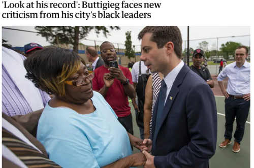 stand-up-gifs: heatherleee: So Mayor Pete fired a black police chief after he tried to get the Justi