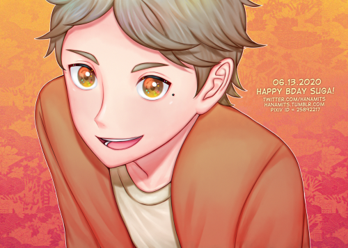  happy birthday Sugawara-kun and Hinata-kun!!! i found out abt both of their bdays late during the p