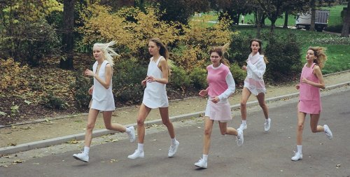 thefashionbambi:  wish i looked like that while going for a run! jacquemus spring/summer 2014