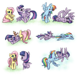 asksketchandpapermoon:  twilightsparklesharem:  twilightsprinkle:  Twilight’s New Wings by ~Pimmy  This is adorable, okay?  I honestly am not that happy with Twilicorn, but this too cute.