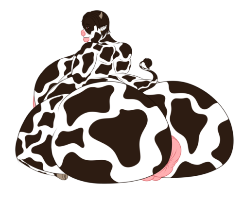   Facestitting Cow Mom  