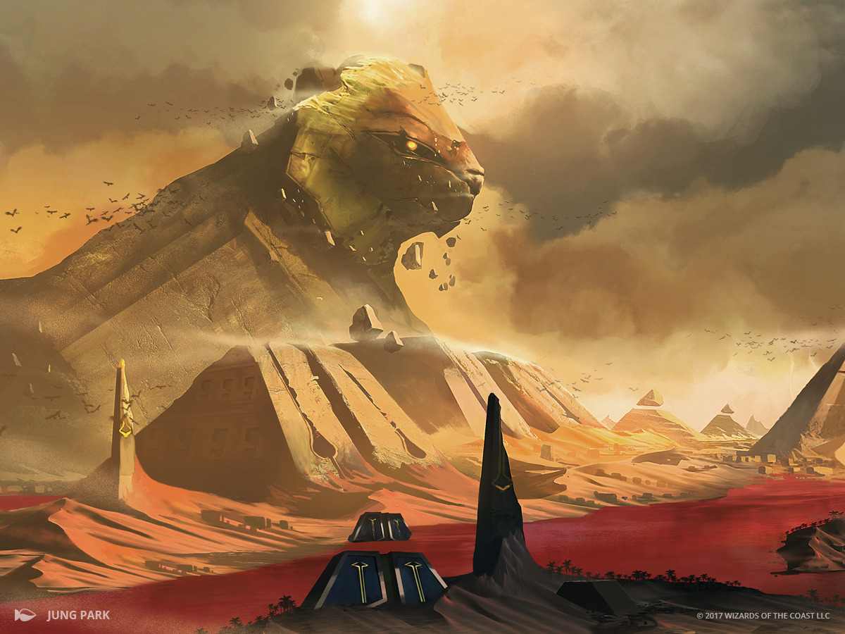wizardsmagic:    Lay eyes on what once were the great Monuments of Amonkhet…But