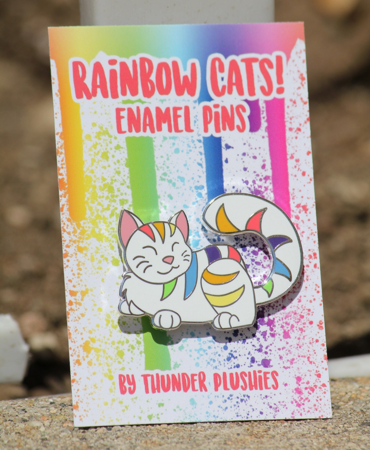 sosuperawesome:  Pride Cats  / Rainbow Cat PinThunder Plushies#Etsy #Plush 
