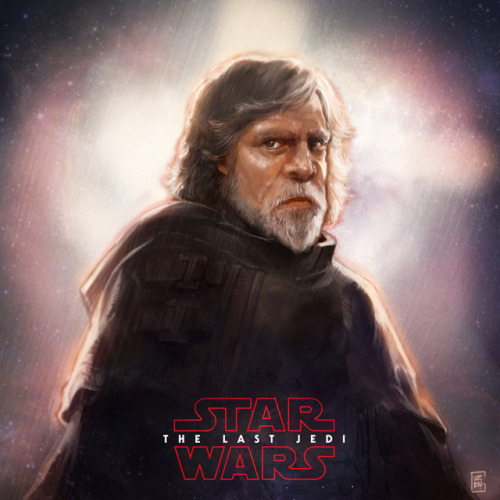 My art tribute for Mark Hamill as Luke Skywalker in <The Last Jedi>