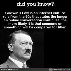 did-you-kno:  Godwin’s Law is an Internet