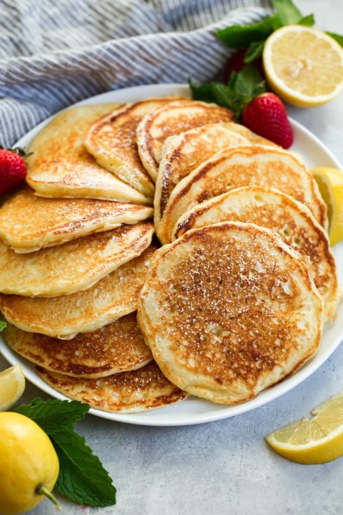 XXX sweetoothgirl:  Lemon Ricotta Pancakes photo