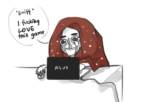 niklisson:—True story—and yes, I wrap myself up in blankets while playing games eez so comfy