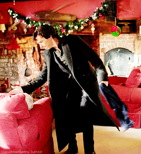 Imagine: giving Sherlock the perfect Christmas present.A/N: so&hellip; I decided to continue wit