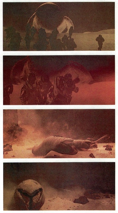 retroscifiart:Images from Dune (1984). Scanned from American Cinematographer magazine December 1984 