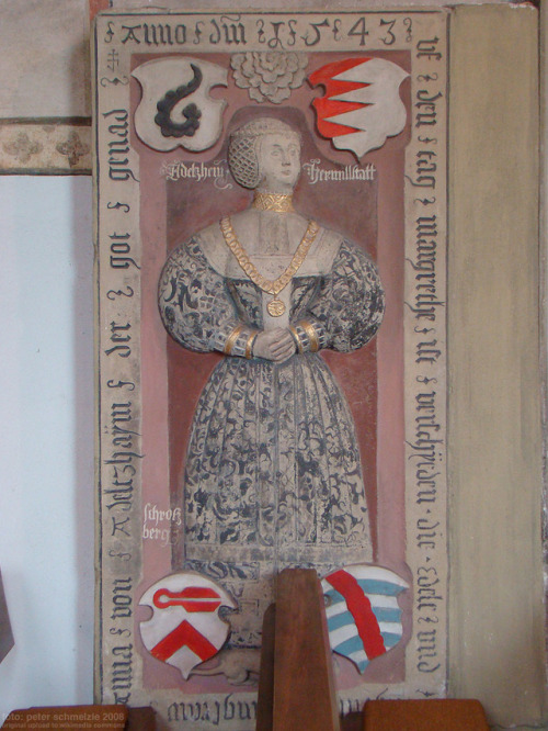 Tomb of a woman from the Adelsheim family in Germany, 1543