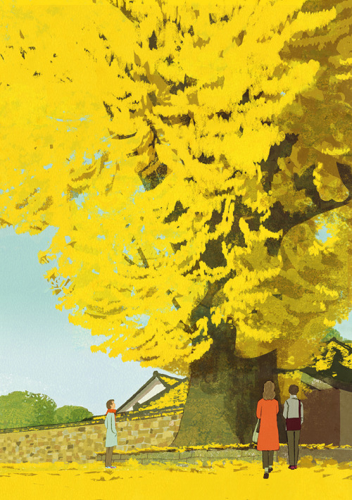 Japanese Illustration: Autumn. Tatsuro Kiuchi. 2015