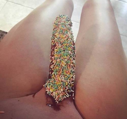 dickgurls: stellafutadom: Someone want some sweet? This made my dick hard with excitement and my mou