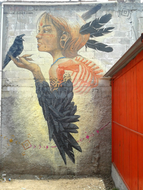 “Abuela Cuervo” / Acrílica &amp; Aerosol / A. Nahual / 2016