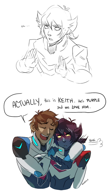 mixzilla:this tag made me laugh way too hard bc it made me think of Lance introducing Keith like thi