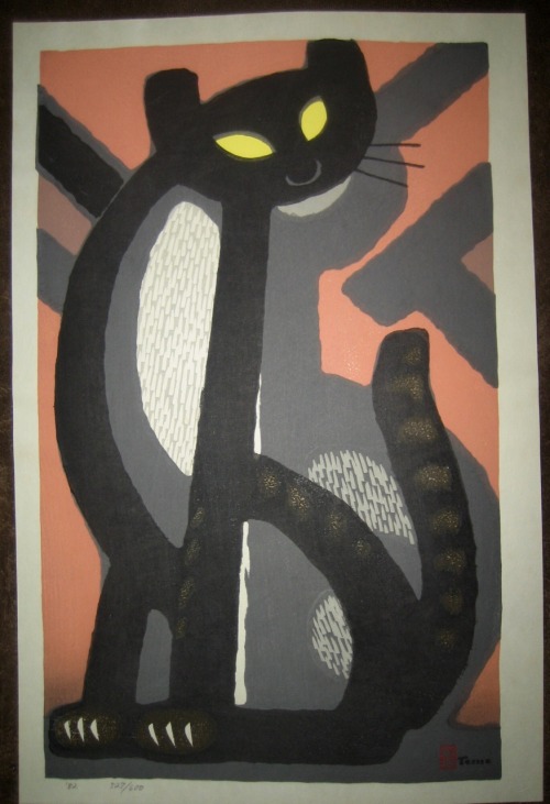 portermoto: ‘A Fanciful Cat’ by Tomoo Inagaki