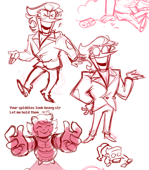  spamton doodles from da stream today.  sometimes its nice to turn off my brain and just go full exp