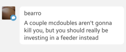 @bearro I literally can&rsquo;t afford it though. While I could technically buy the food with the money I have in the bank money is getting tight enough that I&rsquo;m worrying about rent.