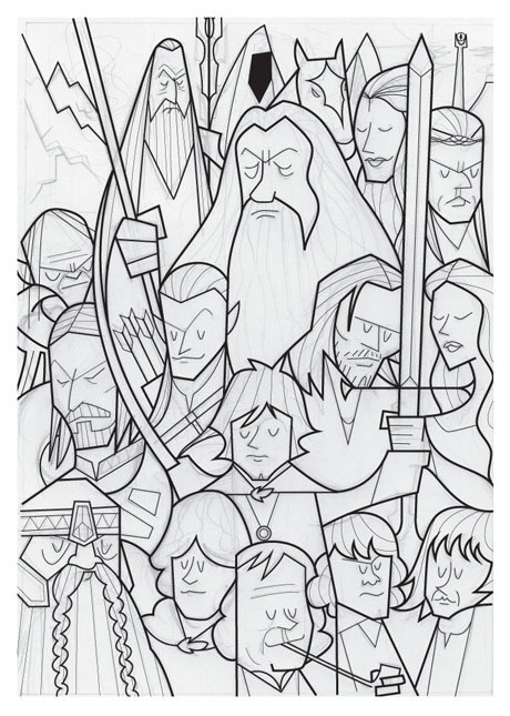 creative-curiosity-design:  Lord of the Rings - Ale Giorgini