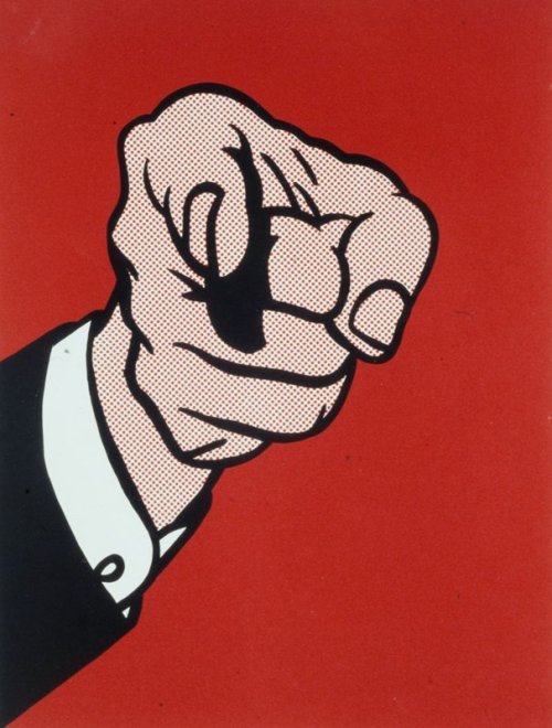 Finger Pointing, Roy Lichtenstein, 1973, Minneapolis Institute of Art: Prints and DrawingsSize: 11 1