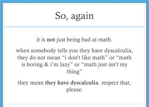 badmotherflanner: chaostearkitsune: doggables: opossumkisser: dyscalculia 101, by yr friendly neighb