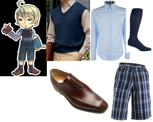 “For Gill’s cute spring outfit♥” Muffy smiled “You’ll need a navy blue