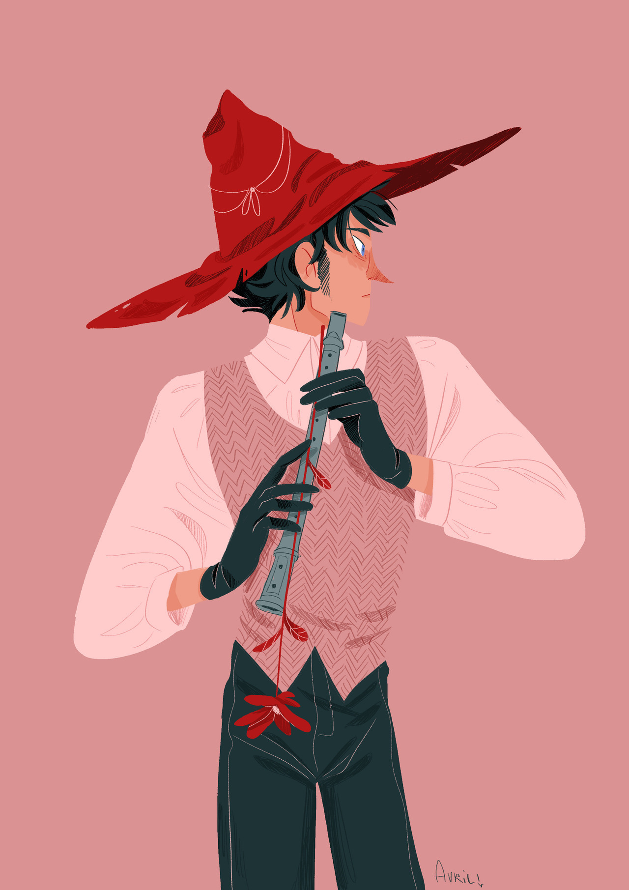 avril-circus:The Joxter and his flower &lt;3