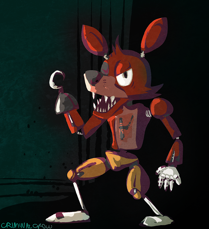 criminalcrow:  Just a certain pirate character quick doodle!  Awesome Foxy picture