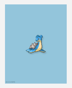 sciizors:   40 Day Pokemon Challenge ↳ Day 004. Favorite Pokémon that can’t evolve (No Legendary) ~ Lapras  