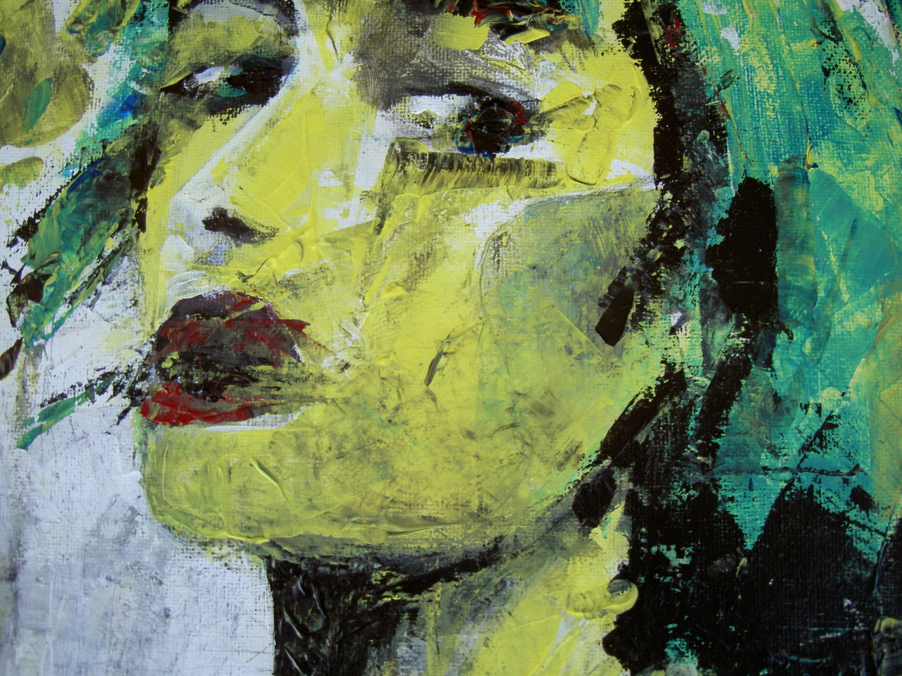 diogenispap:  figure 01 (30 x 21, acrylics on canvas using palette knife)