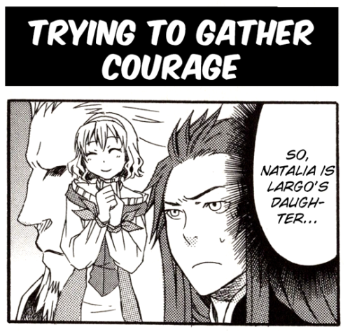 dimensionslip: Title: Trying To Gather CourageSource: Tales of the Abyss 4Koma Kings Vol. 2Artist: N