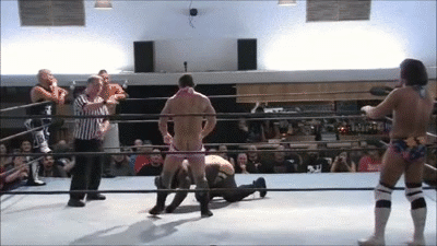 Davey Richards showing off and getting that ass spanked! (X)