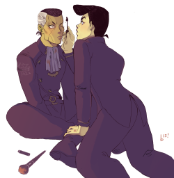 gaykujo:  bittesehr:  i have good pals who will commission me to draw nice things TT_T lynnbyn  @josukeistrans 