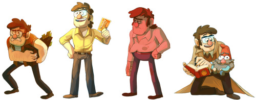 shnikkles:  Introducing, The Evolution of Stans! Been working on this off and on in my free time because I liked the idea of a timeline showing off the many different states of the original mystery twins’ relationship overtime. I’m planning on making