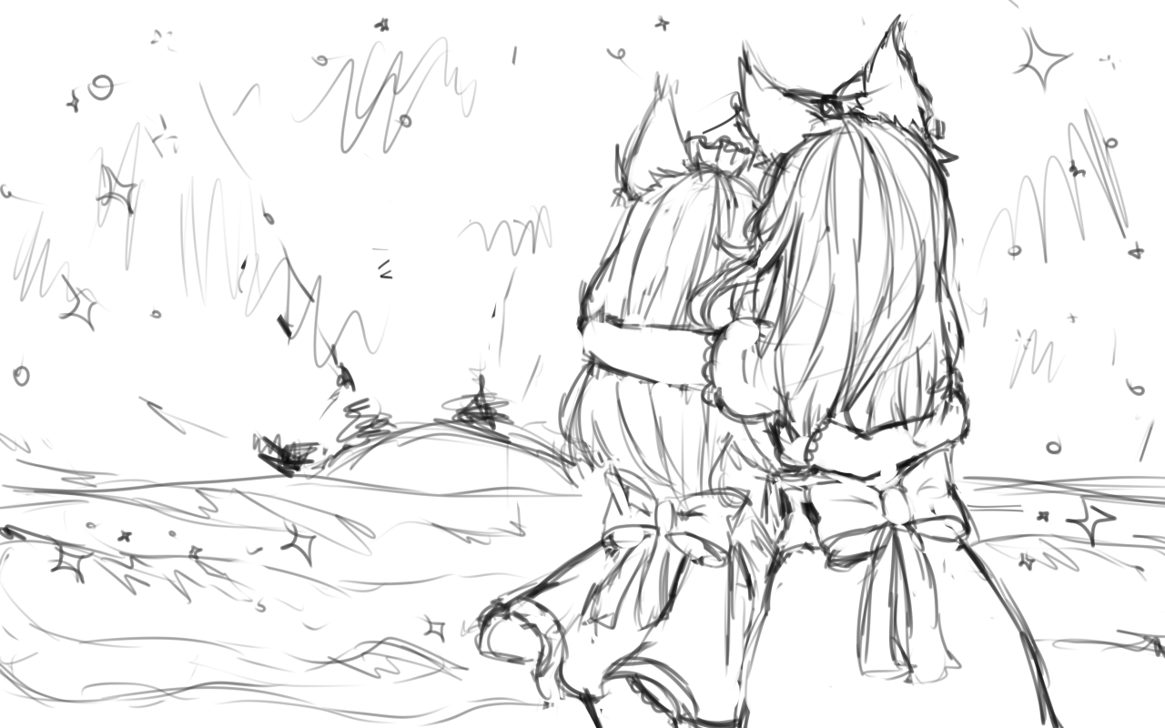 tono-ki:  (WIP) This one is a concept I drew for a loading screen contest on RU Tera.