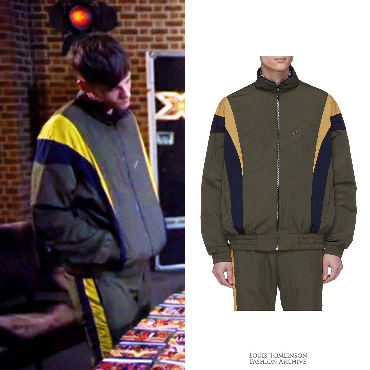 Louis Tomlinson Fashion on X: Louis wore a Self-Designed 28 Official  Programme look last night. Following the collection's previous garments,  the cream hoodie and green shorts showcase Louis' characteristic 28. The  print