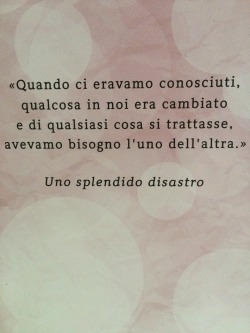 qualcosadiindescrivibile:  Uno splendido disastro.