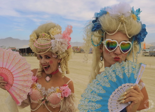 Pissing champagne on the peasants at Burning Man the other week. Lap it up, hippies!!!Photos by Surf