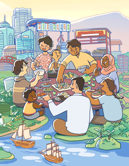 familystylezine:We’re very excited to reveal the cover artwork for Family Style Zine, as illustrated