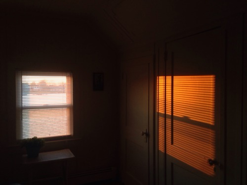 4allgoodthings: Windows during the sunset at the river home