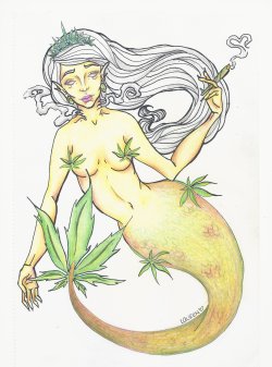 yourmellowfellow:  Marijuana Mermaid &lt;3 