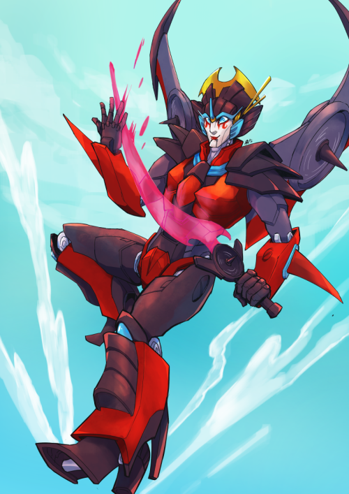 windblade!! did some experimenting with more painterly stuff.