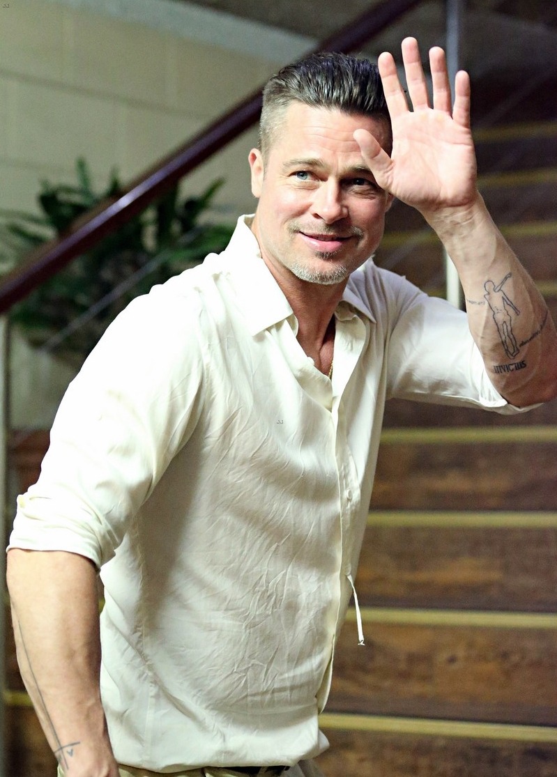 I-want-my-IWTV — Brad Pitt's inner left forearm tattoo has been...