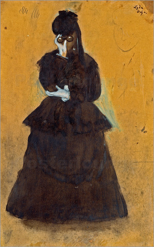 Edgar Degas paintings women with Jumelles…ImpressionidsmWoman with Binoculars  1875-76Jeune f