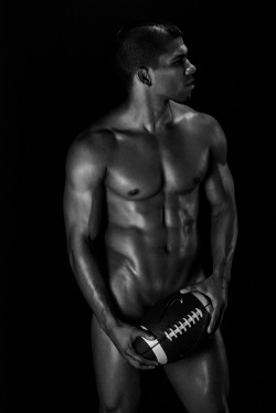 marcusmccormick:  Nude Football Black and White with professional model David Davila | ph: Marcus McCormick 06 