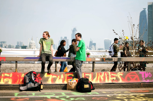 Extinction Rebellion protest, Waterloo Bridge