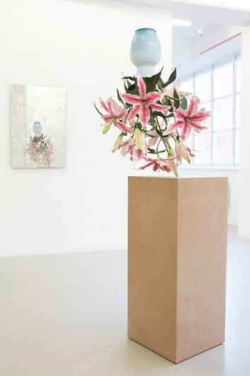 Tony Matelli Arrangement (2012) painted bronze, MDF, 40 x 30 x 30 cm