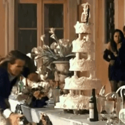 Shout out to the guy in the November Rain music video who had the most reasonable reaction to getting slightly wet ever.
