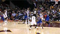 phuckindope:  YEEEEEEEEET. Lmao Kyrie Irving made this nigga do a complete 360 spin