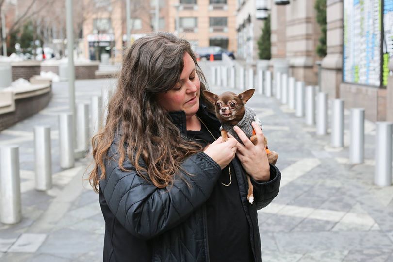 humansofnewyork:  &ldquo;We were walking outside my building, and a woman bent