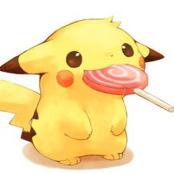 Om nom nom! So #cute !!! #pikachu #lollipop